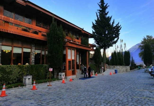 Beautiful view of Entrance to Serena Gilgit